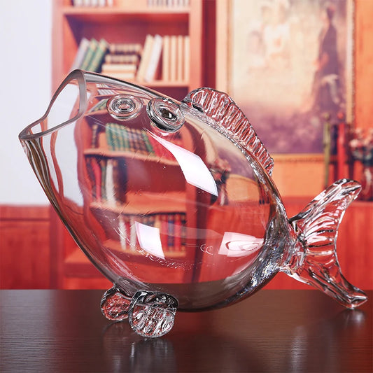 🐟 Mini Transparent Glass Fish Bowl – Stylish Home Décor