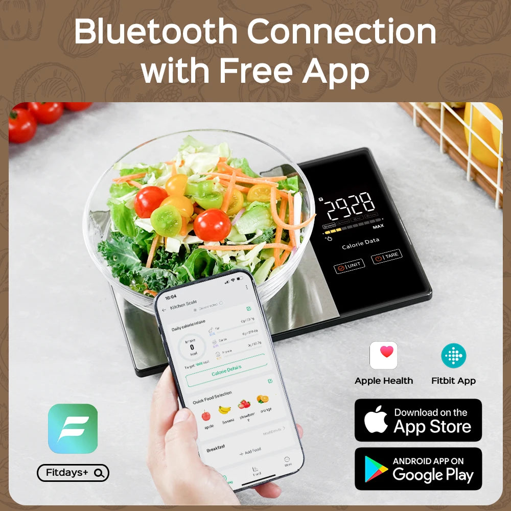 ⚖️ Smart Digital Food Scale – Precise Measurement for Healthy Cooking 🍳