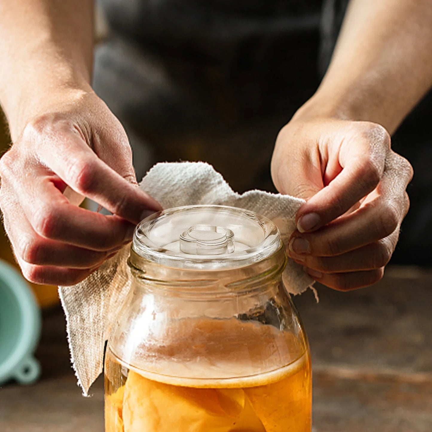 🥒 Glass Fermentation Weight — For Perfect Homemade Ferments