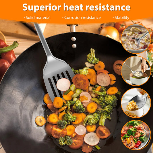 🍳 Willstar Stainless Steel Kitchen Cooking Utensils Set
