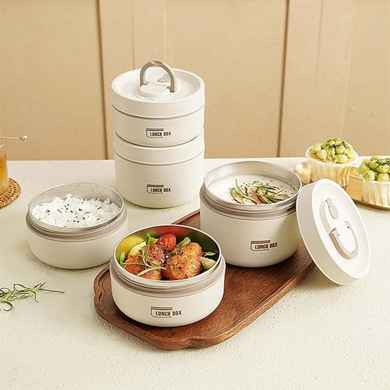 Portable Insulated Food Lunch Container Set โ Fresh, Hot & Ready Anywhere