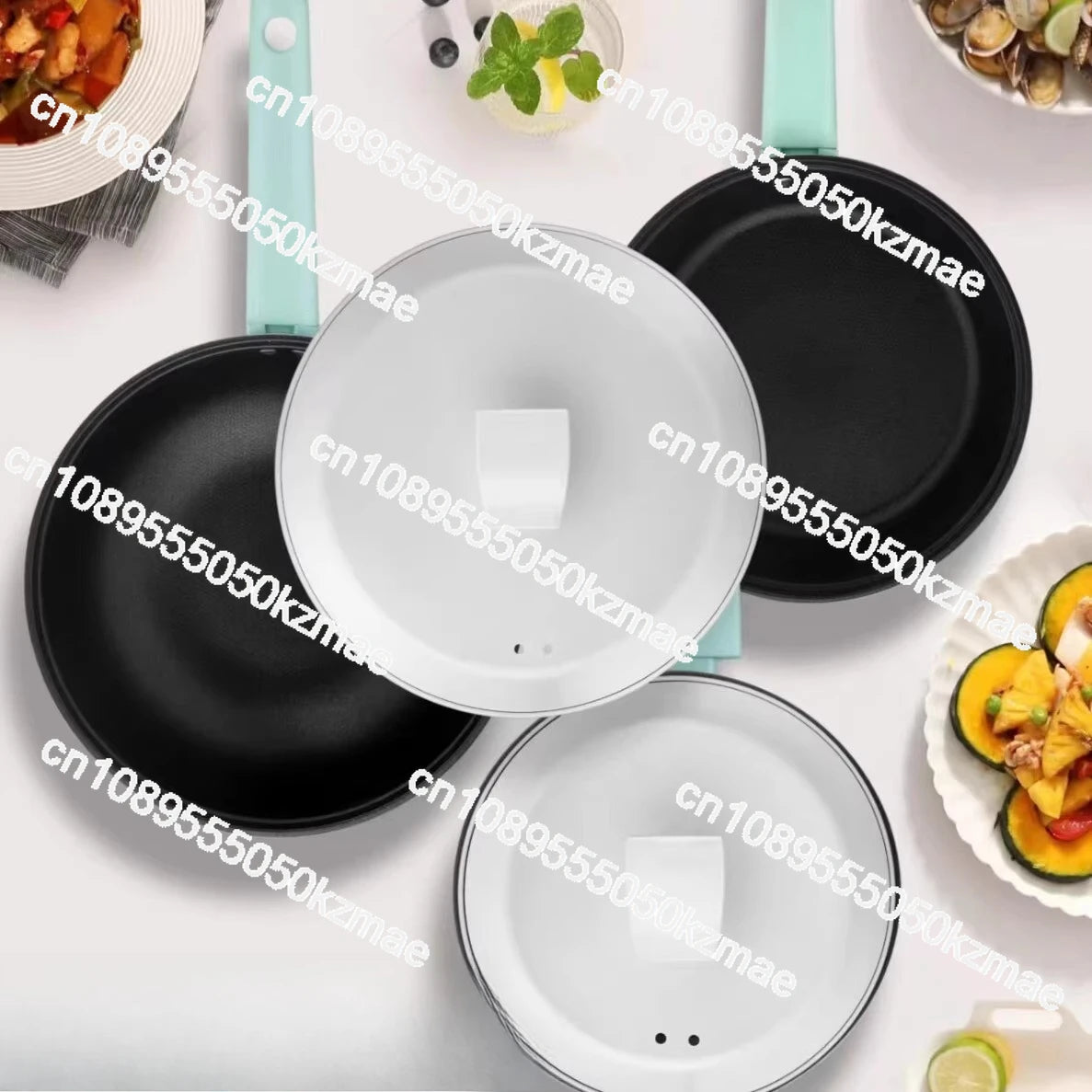 π³ Moderne minimalistische lichtgroene gietijzeren wok β Stijlvol, duurzaam & gezond! β¨