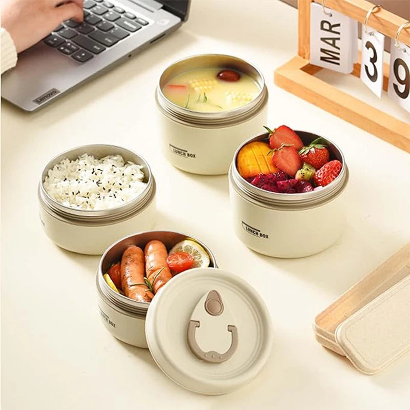 Portable Insulated Food Lunch Container Set โ Fresh, Hot & Ready Anywhere
