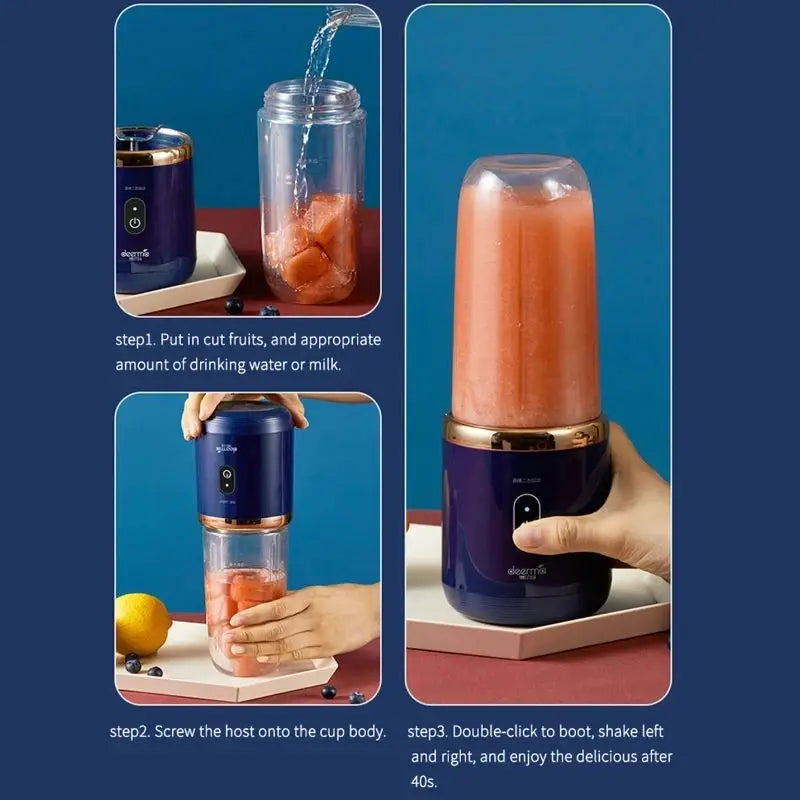 HAOYUNMA Portable Juicer Cup – Blend Anywhere, Anytime