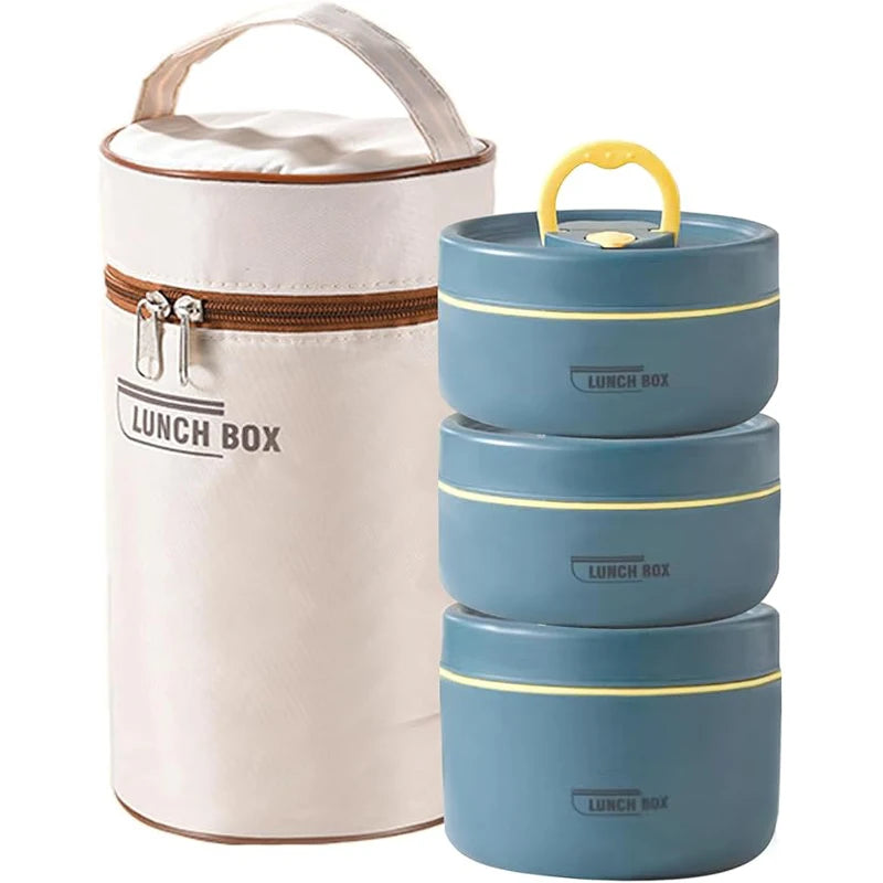 Portable Insulated Food Lunch Container Set โ Fresh, Hot & Ready Anywhere