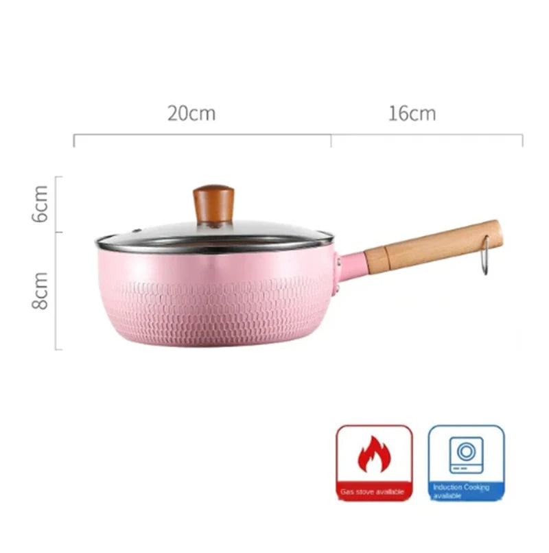 🌸 The 'Hana' Snow Pan: Japanese-Style Non-Stick Milk Pot