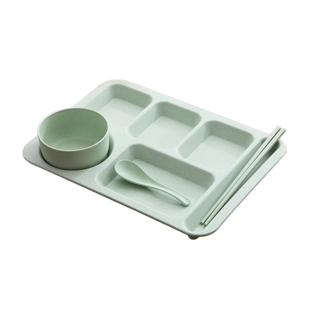 Eco-Friendly Wheat Straw Kids Dining Set β Unbreakable & Adorable!