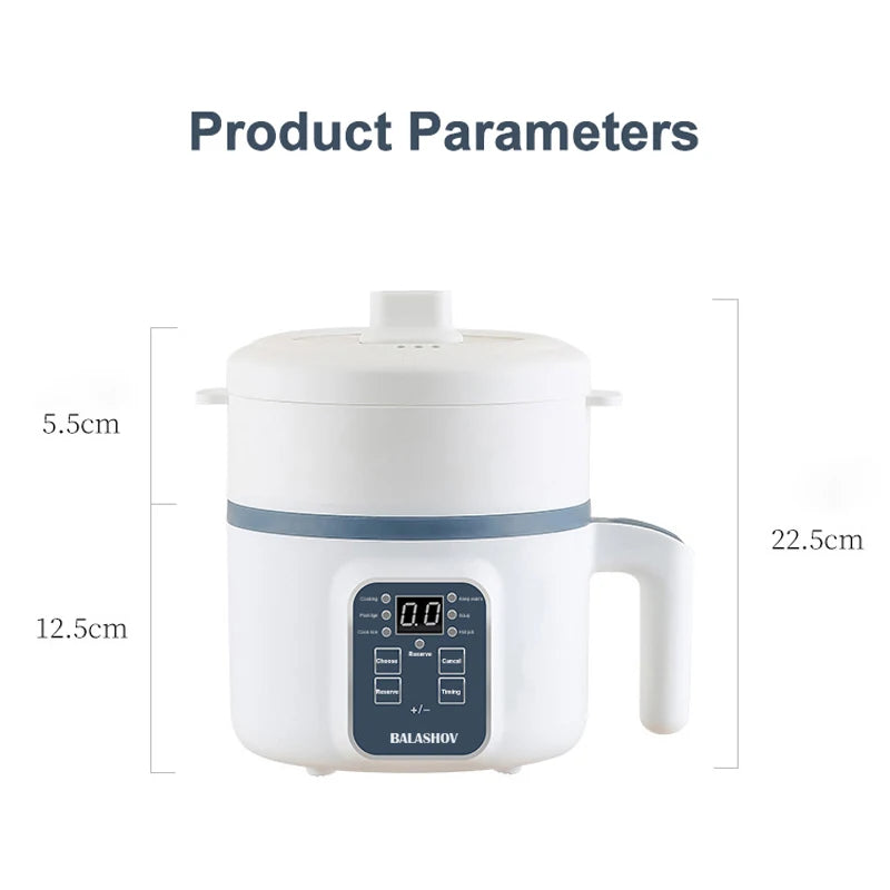 BALASHOV 1.7L Electric Rice Cooker ( Single - Double Layer ) 230V Multi Cooker Non-Stick Smart Mechanical MultiCooker