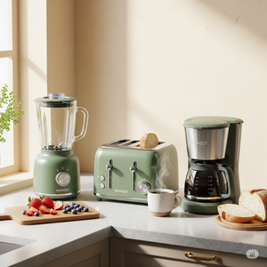 Compact, efficient appliances that simplify your cooking, from blenders to toasters — making everyday kitchen tasks effortless.