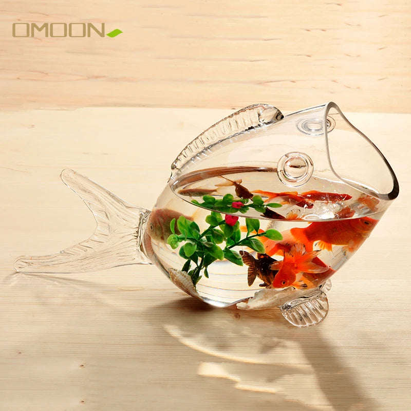 🐟 Mini Transparent Glass Fish Bowl – Stylish Home Décor