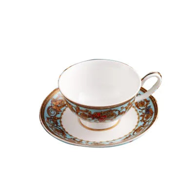 🦋 Blue Butterfly Bone China Set – Eat, Sip & Smile!
