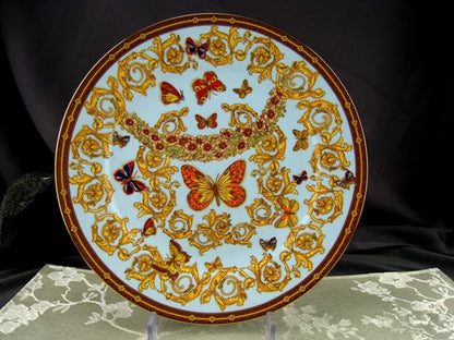 🦋 Blue Butterfly Bone China Set – Eat, Sip & Smile!