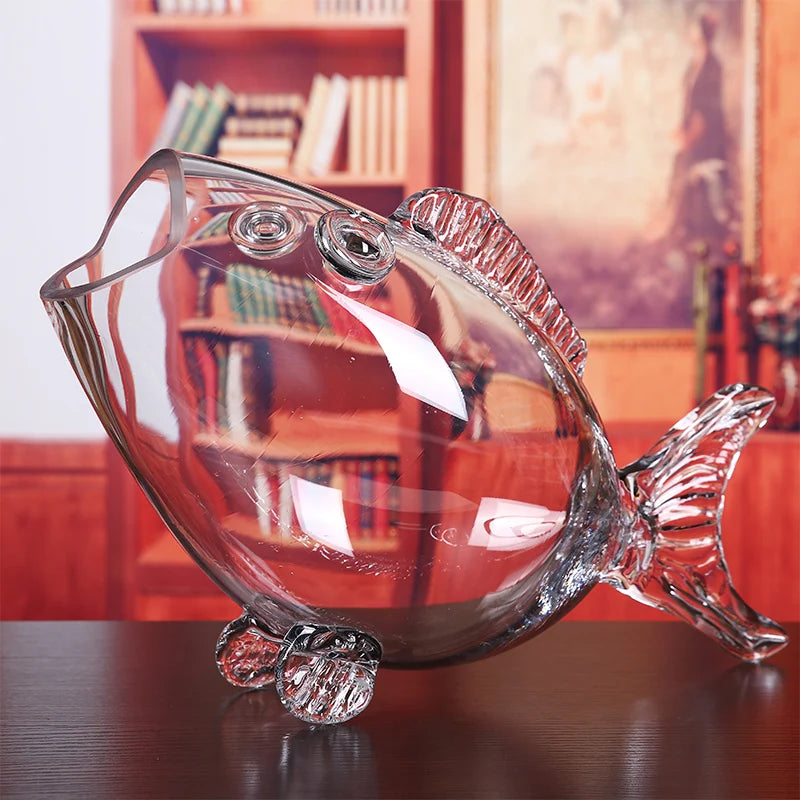 🐟 Mini Transparent Glass Fish Bowl – Stylish Home Décor