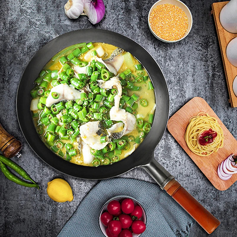 🥢 KONCO IJZEREN WOK – Traditioneel, gezond &amp; antiaanbak! 🍳