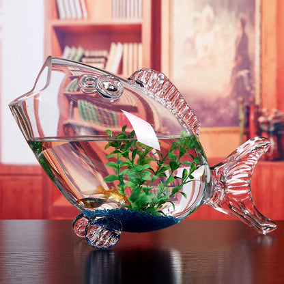 🐟 Mini Transparent Glass Fish Bowl – Stylish Home Décor