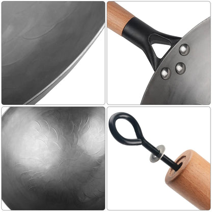 🍳 Handgesmeed Chinese ijzeren wok – Traditie ontmoet duurzaamheid! 🔨✨