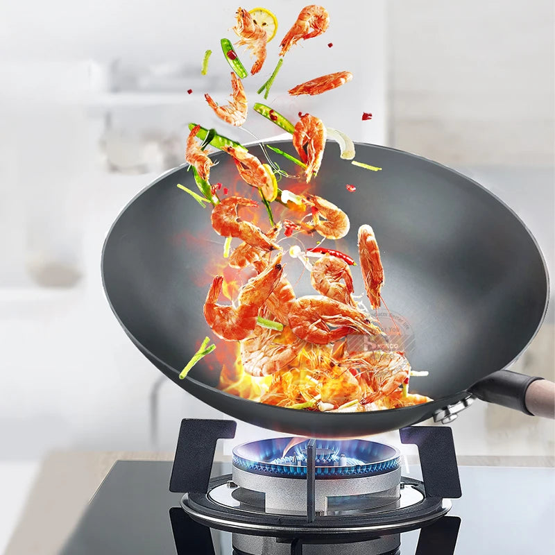 🔥 Konco Non-Coating Iron Wok – Durable, Healthy & Perfect for Everyday Cooking! 🍳✨