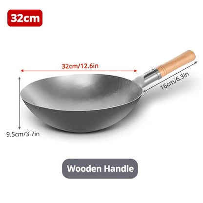 🔥 Konco Non-Coating Iron Wok – Durable, Healthy & Perfect for Everyday Cooking! 🍳✨