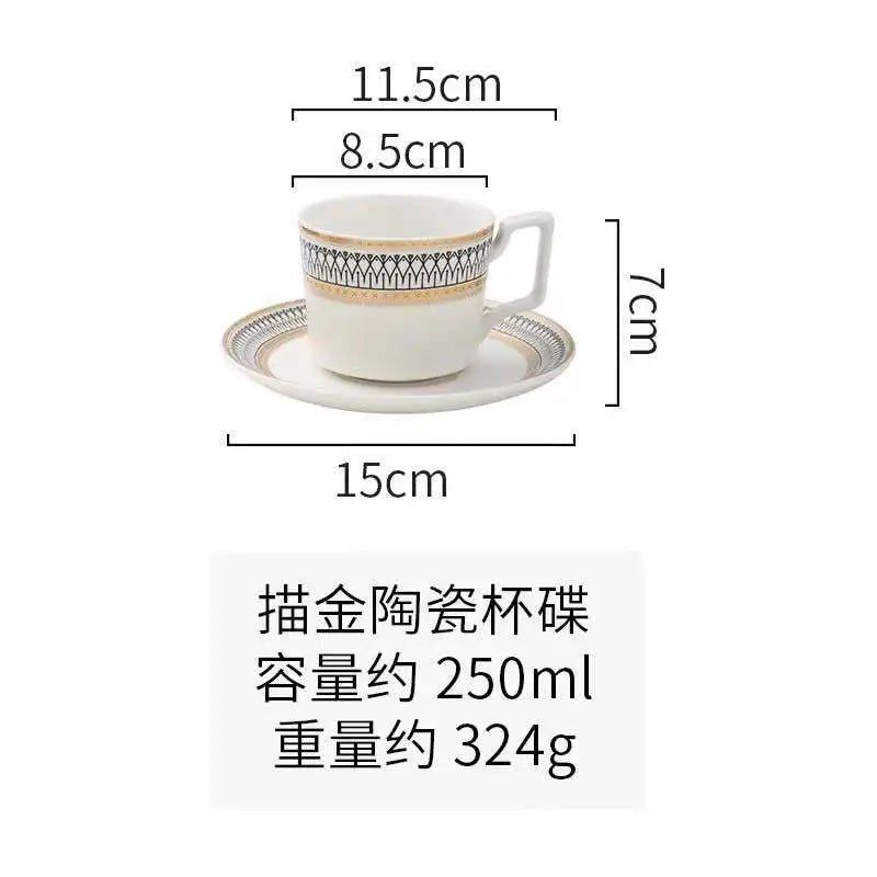 🍽 AmoryLuz Hand-Painted Bone China Dinner Set