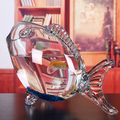 🐟 Mini Transparent Glass Fish Bowl – Stylish Home Décor