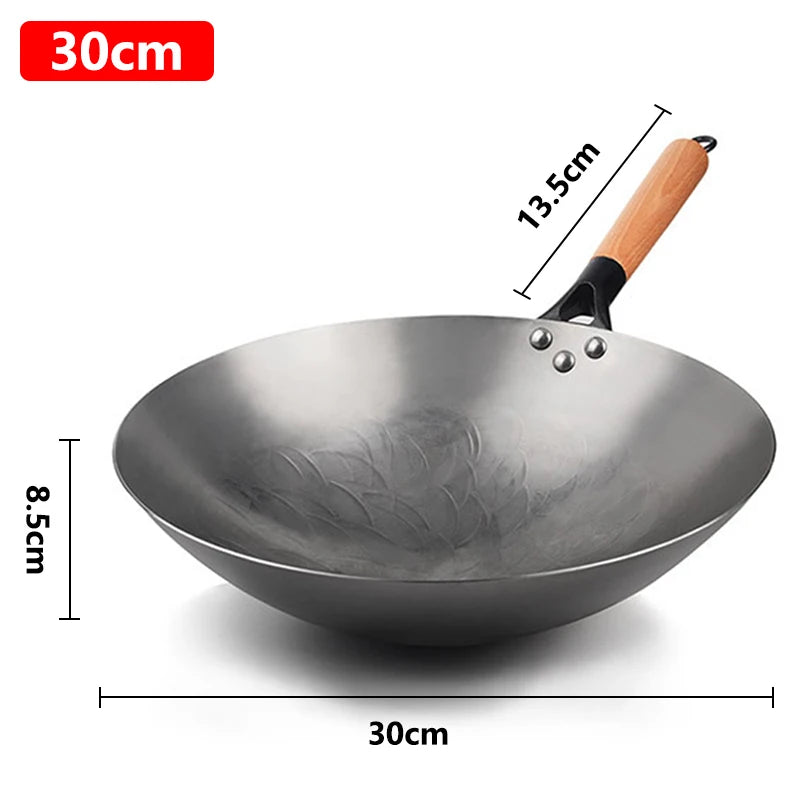 🍳 Handgesmeed Chinese ijzeren wok – Traditie ontmoet duurzaamheid! 🔨✨