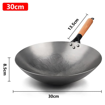 🍳 Handgesmeed Chinese ijzeren wok – Traditie ontmoet duurzaamheid! 🔨✨