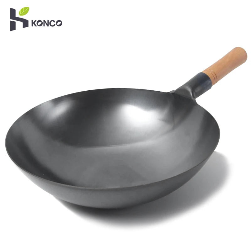 🔥 Konco Non-Coating Iron Wok – Durable, Healthy & Perfect for Everyday Cooking! 🍳✨