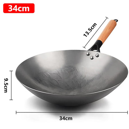 🍳 Handgesmeed Chinese ijzeren wok – Traditie ontmoet duurzaamheid! 🔨✨