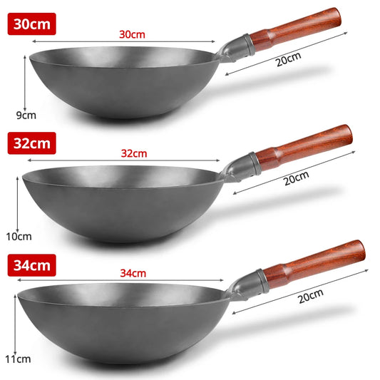 🥢 مقلاة كونكو الحديدية – تقليدية، صحية، وغير لاصقة! 🍳