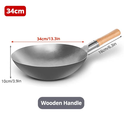🔥 Konco Non-Coating Iron Wok – Durable, Healthy & Perfect for Everyday Cooking! 🍳✨