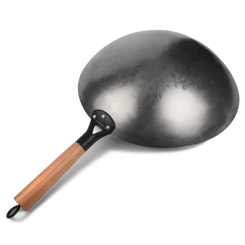 🍳 Handgesmeed Chinese ijzeren wok – Traditie ontmoet duurzaamheid! 🔨✨