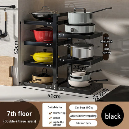 🖤 ORIO Metal Organizer Rack – Sleek, Strong & Stylish!
