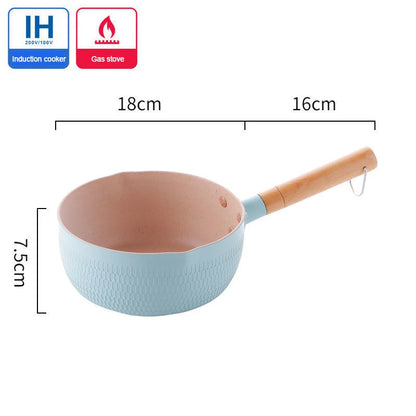 🌸 The 'Hana' Snow Pan: Japanese-Style Non-Stick Milk Pot