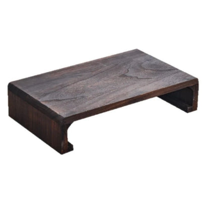 🪵 Rectangle Wooden Bed Table with Foldable Legs ☕🛏️
