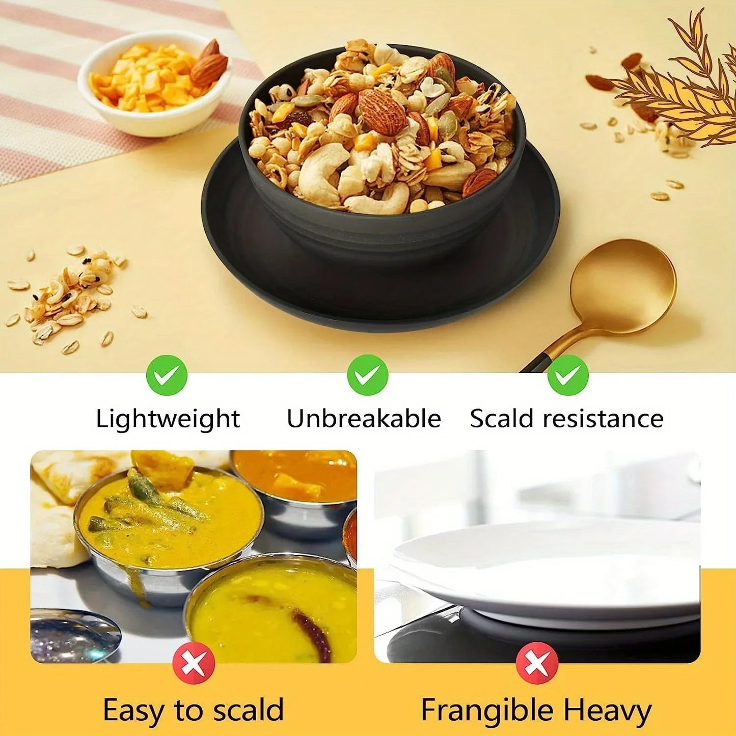 16 Pieces/set  Nordic-Style Dinnerware Set (4-Person) – Simple. Stylish. Practical