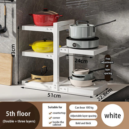 🖤 ORIO Metal Organizer Rack – Sleek, Strong & Stylish!
