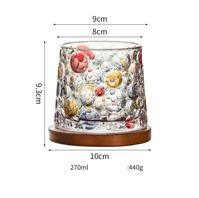 🥃 Nordic Retro Spinning Whiskey Glass — Luxury Meets Playful Design