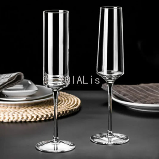 🍾 YQIALis Lead-Free Crystal Champagne Flute – Elegant & Durable