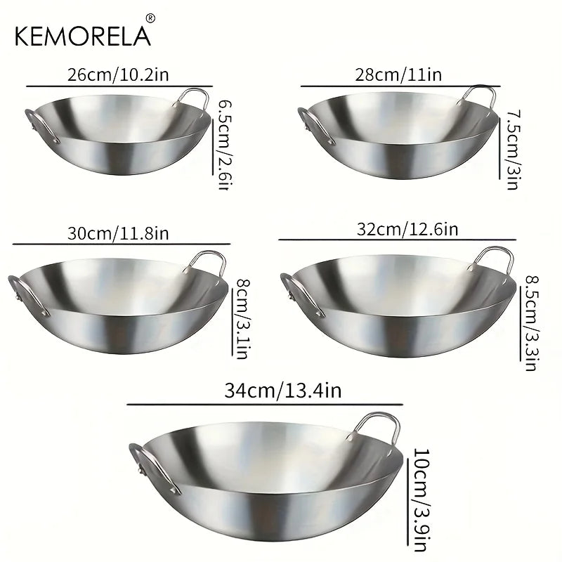 🍳 KEMORELA Wok van RVS – Duurzaam, Gezond &amp; Antiaanbak! 🔥✨