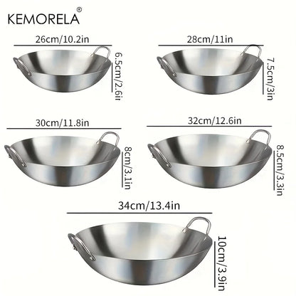 🍳 KEMORELA Wok van RVS – Duurzaam, Gezond &amp; Antiaanbak! 🔥✨
