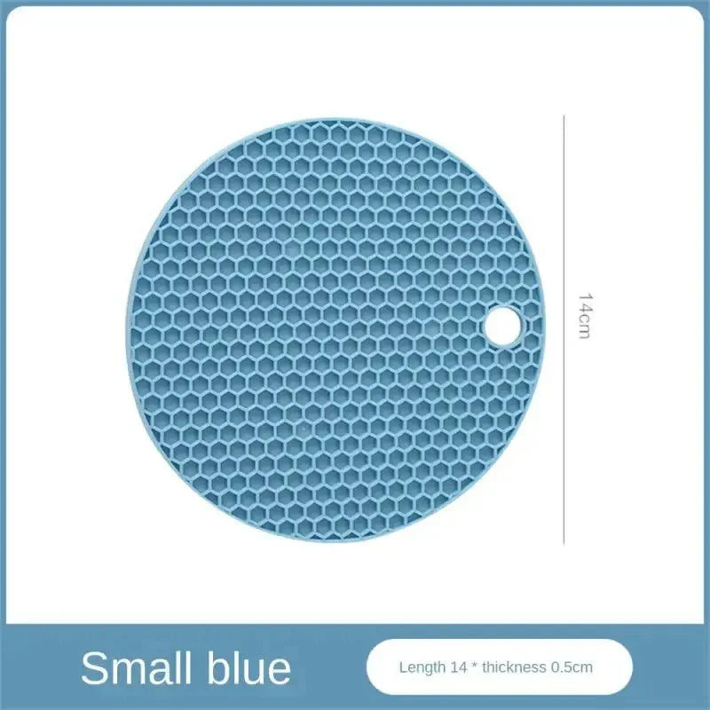 🔥 Thickened Honeycomb Silicone Insulation Pad – Modern, Safe & Multi-Purpose! 🍵✨
