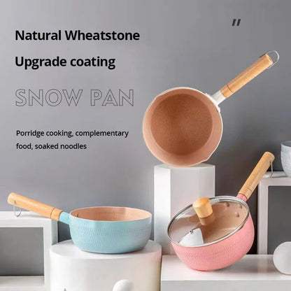 🌸 The 'Hana' Snow Pan: Japanese-Style Non-Stick Milk Pot