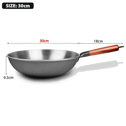 🥢 Premium Chinese gietijzeren wok – Lichtgewicht, duurzaam &amp; antiaanbak! 🍳