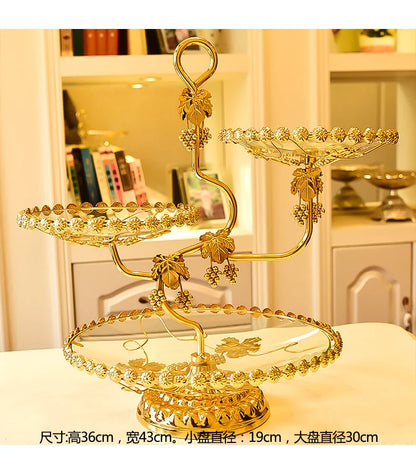 ✨ Luxe Europese decoratieve glazen schaal