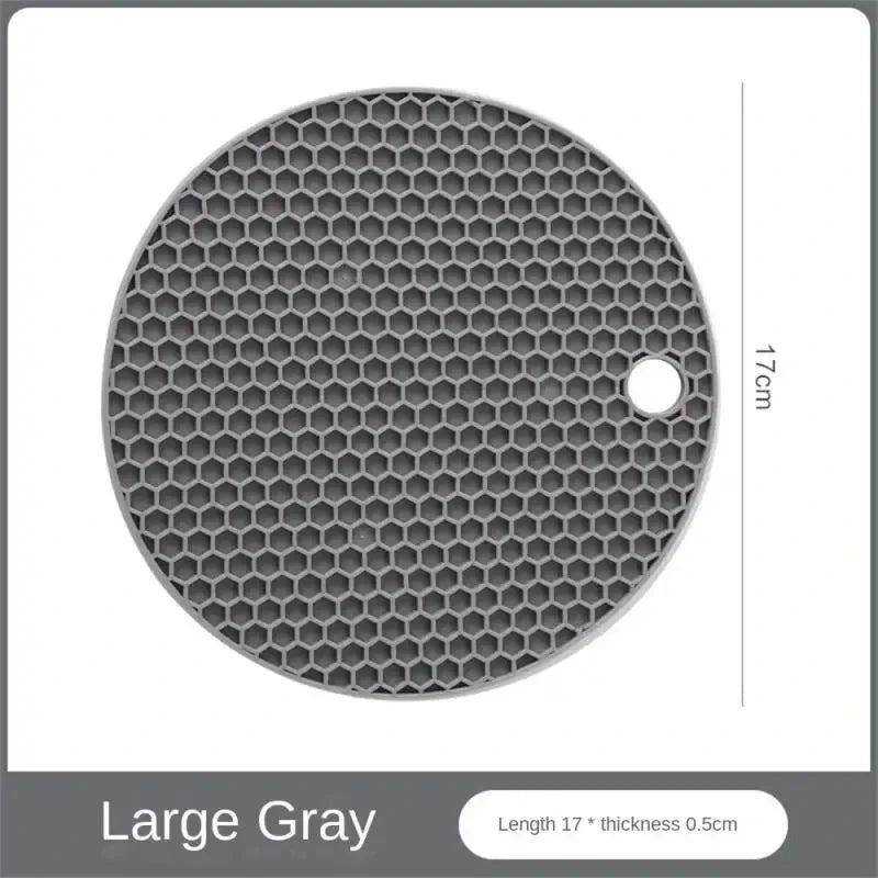 🔥 Thickened Honeycomb Silicone Insulation Pad – Modern, Safe & Multi-Purpose! 🍵✨