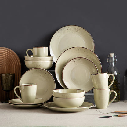🍽️ MALACASA NAVIA 12-Piece Ceramic Dinnerware Set – Elegant Dining Made Simple! ✨