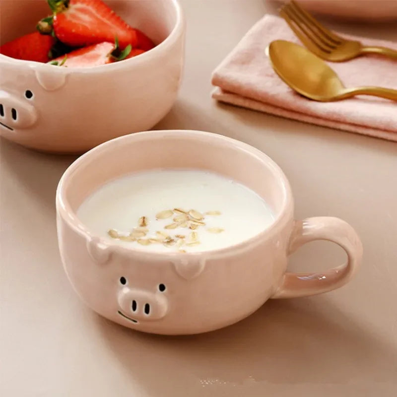 🍽️ Creatieve keramische schotel in Europese stijl – Schattig, stijlvol en functioneel! 🐷✨
