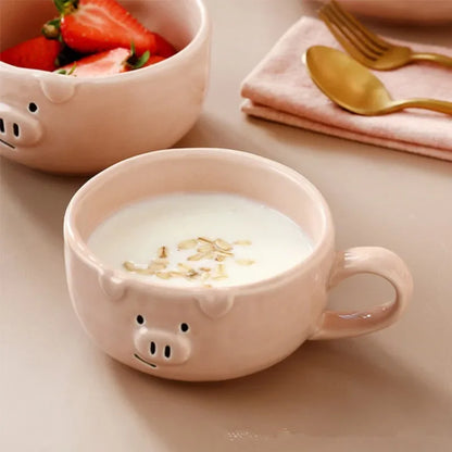 🍽️ Creatieve keramische schotel in Europese stijl – Schattig, stijlvol en functioneel! 🐷✨