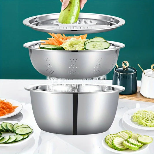 🥕 Stainless Steel Vegetable & Fruit Slicer