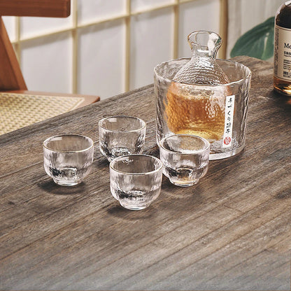 🍶 Japanse glazen barset – elegant sake- en cocktailglaswerk